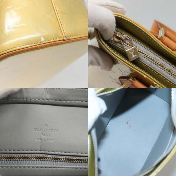 LOUIS VUITTON Monogram Vernis Houston Hand Bag Gris M91053 - Picture 11 of 13